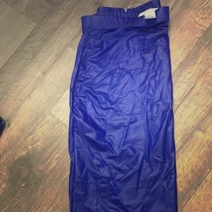 Royal blue pencil skirt